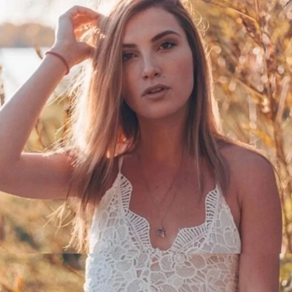 White Floral Romper - Picture 3 of 8